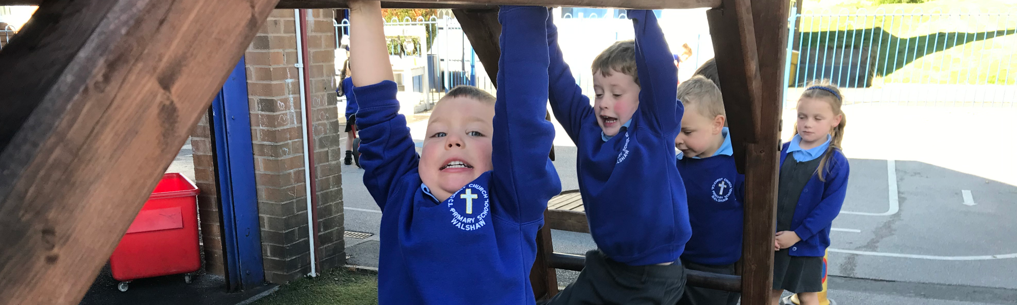 Christ Church Primary School pupils at play